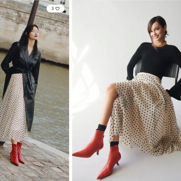 Daniel Rainn x Anthropologie Tulle Polka Dot Midi Skirt - Picture 5 of 8